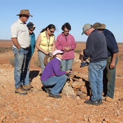 Adding our names to the visitor's book at The Twins