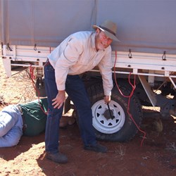 Ken won the award for the first sidewall puncture.