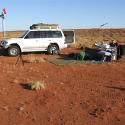 Our first camp after leaving the Colson Track, heading east.