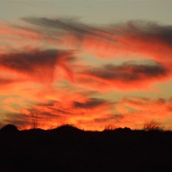 Our first sunset display for the trip.