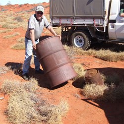 Our first remote fuel dump find.