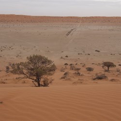 On top of Big Red looking west