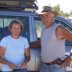 Fiona and Denis Bartell in Birdsville