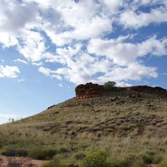 The red bluff above our McLarty camp