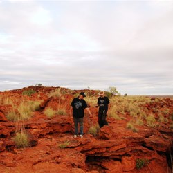 Scott and Gaby atop the bluff