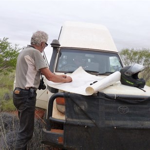 JayDub doing a quick check on our old geosurvey map