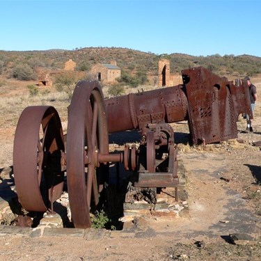 Old mining equipment, Arltunga, NT