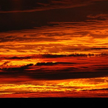 Desert Sunset - East of Warrabudda Soak on the Helena Springs track 2009