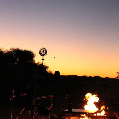 Sunset at well 33 CSR  Jul 2013