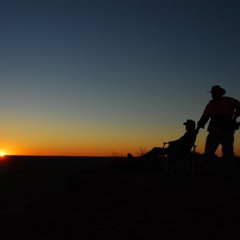 Sunset at Thomas Bluff (Photo; Suzette)