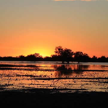 Sunrise at Lake Cohen - Gary Highway 2015