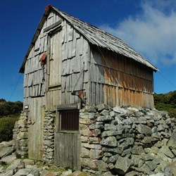 Kitchen Hut at the foot of Cradle Mountain in Tasmania