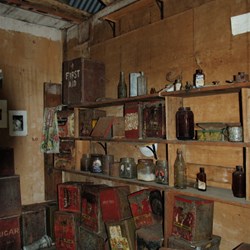 Interior of Twilight tarn hut in Mt Field National Park