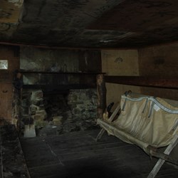 Interior of Twilight tarn Hut in Mt Field National Park, Tasmania