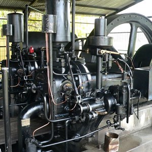 Restored Crossley engine.