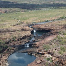 Lower Mitchell falls from the chopper