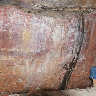 Gaby and the reclining wanjana