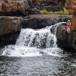 Vic at the KER falls