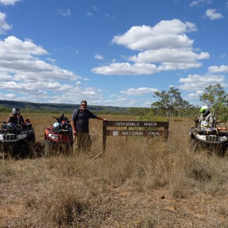 At the Drysdale National Park sign
