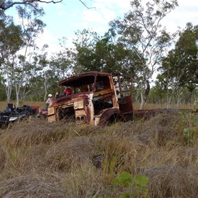 Remains of a long abandoned station vehicle