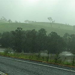 Brogo valley - river in flood