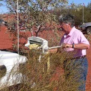 Washing Day - using the wringer