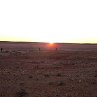 Sunrise over Lake Caroline