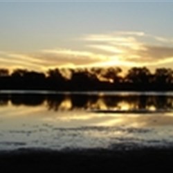 Sunset over Lake Nallan 
