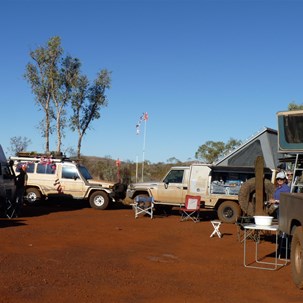 Our hastily formed windbreak 