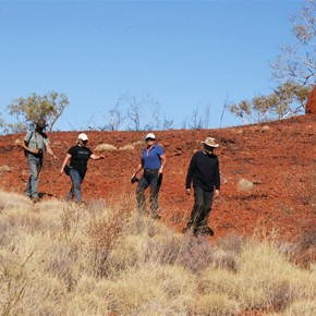 Hiking towards the top end of Weano Gorge