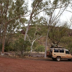 The site of the old mine managers house - Wittenoom Gorge