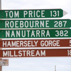 Sign post at Wittenoom