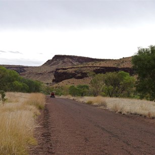 The Bolitho Road into Wittenoom Gorge
