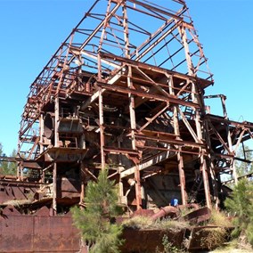 Old tin dredge.