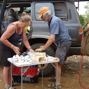 A fridge stocktake. "I don't remember packing that!" - Drysdale Station