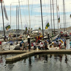 Excitement on the docks