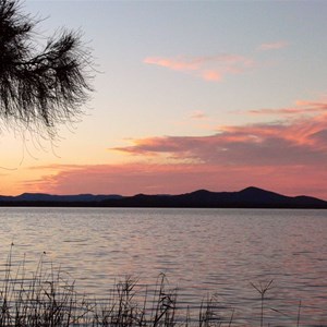 Evening glow over the Myall Lakes