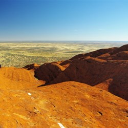 rock surfaces and views on top