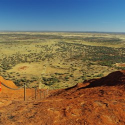 views from up on the plateau at the end of the chain, before the next climb