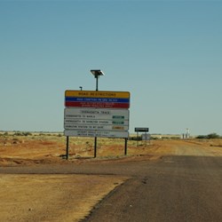 road sign at Oodnadatta