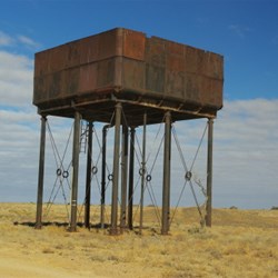 Callana siding ruins...first day on the track