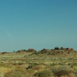 rare sight...rocky outcrops, almost hills