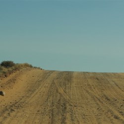 one of the many crests on the track