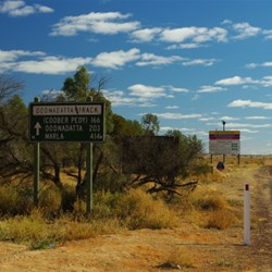 road signs at William creek