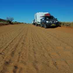 typical section of track...dusty, a few corrugations