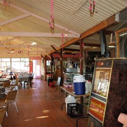 interior of the pink roadhouse at Oodnadatta