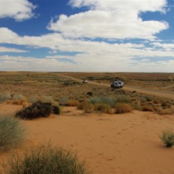 Lake Eyre south and Red sand dunes