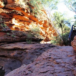 rocks, water and reflections in the Garden of Eden