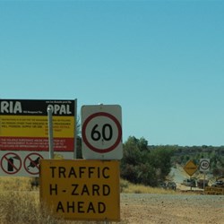 road signs near Hermannsburg