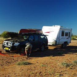 increasing the tyre pressure at end of dirt road